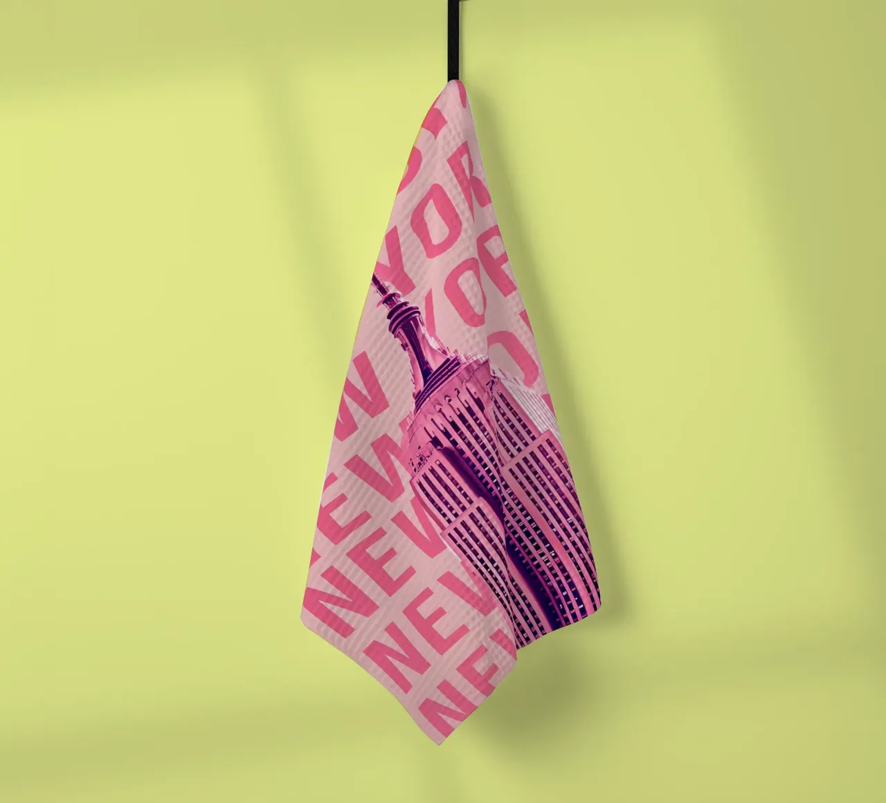 Empire State Building New York Rosa Pop Art canovaccio da cucina da 🥝 KIWI STORE