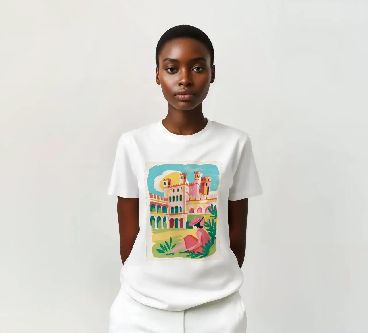 Colosseo in fiore t-shirt da Flock Reverie