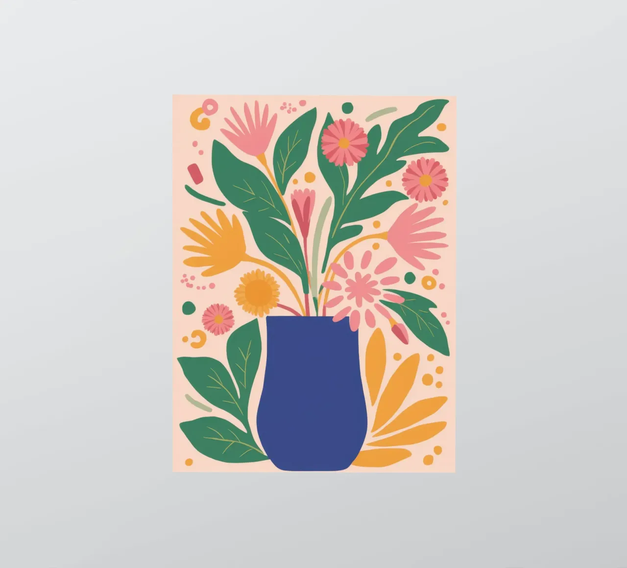 Folk Art Floral Bouquet sticker by Flock Reverie