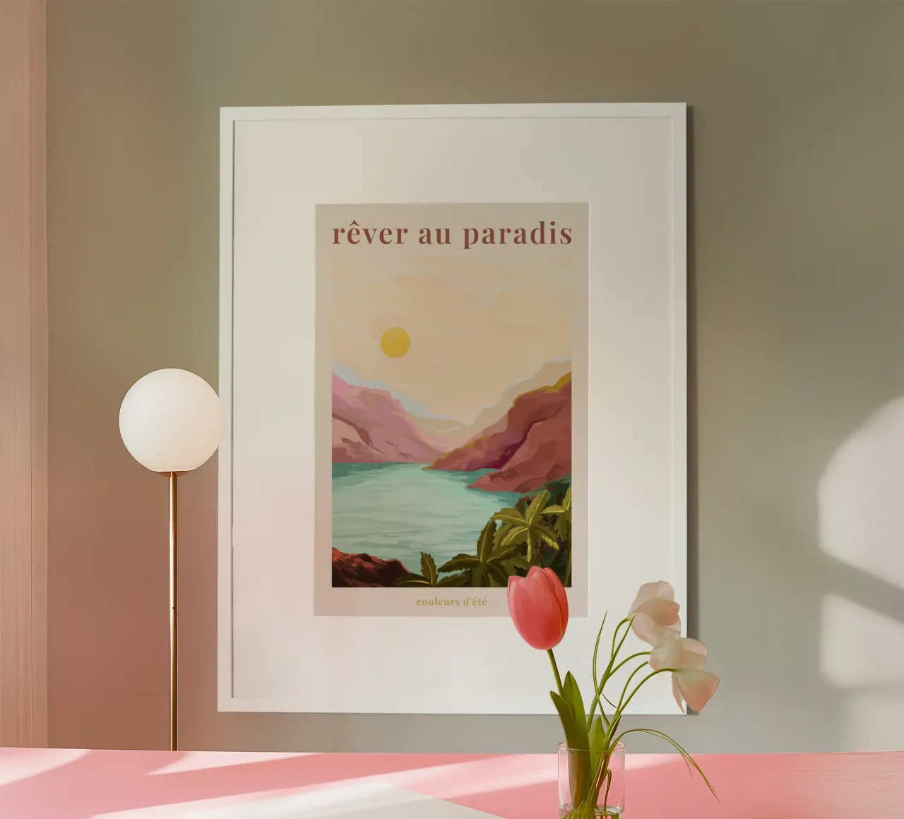 Rêver au Paradis II carta hahnemühle da Goed Blauw