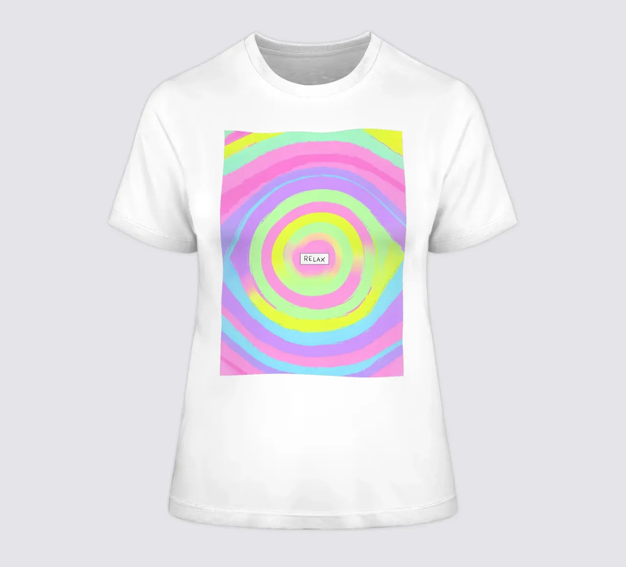 Relax astratto a pastello t-shirt da donna da 🥝 KIWI STORE
