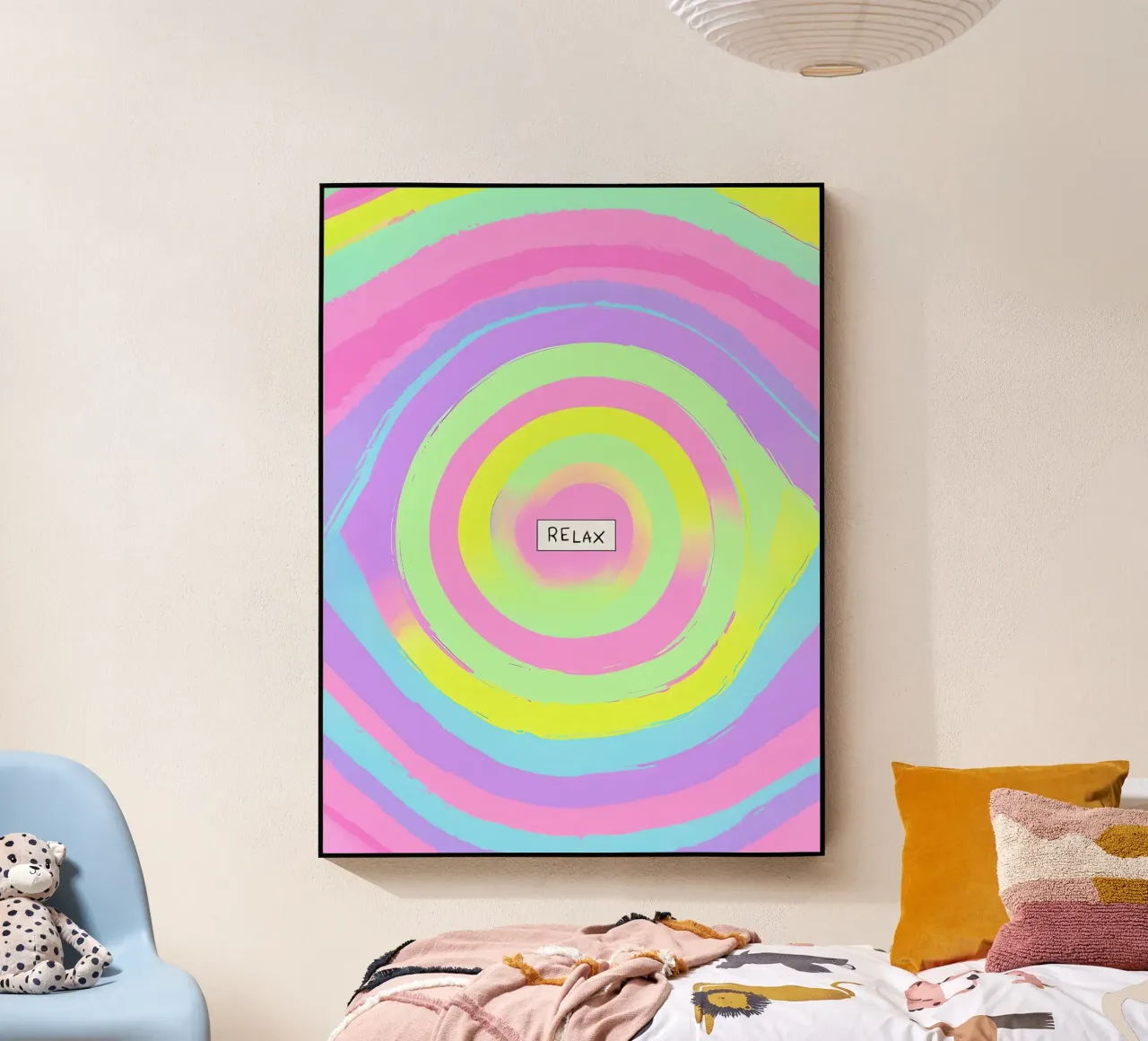 Relax Pastel Abstract acrylic glass by 🥝 KIWI STORE