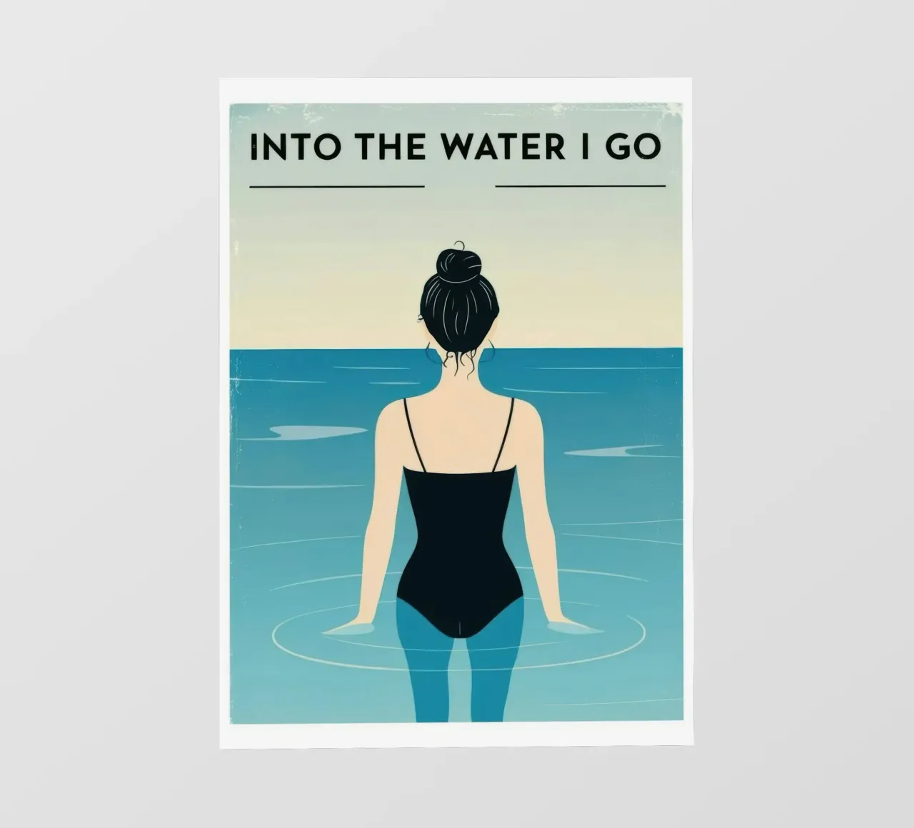 Nell'acqua vado telo in pvc da Blue Water