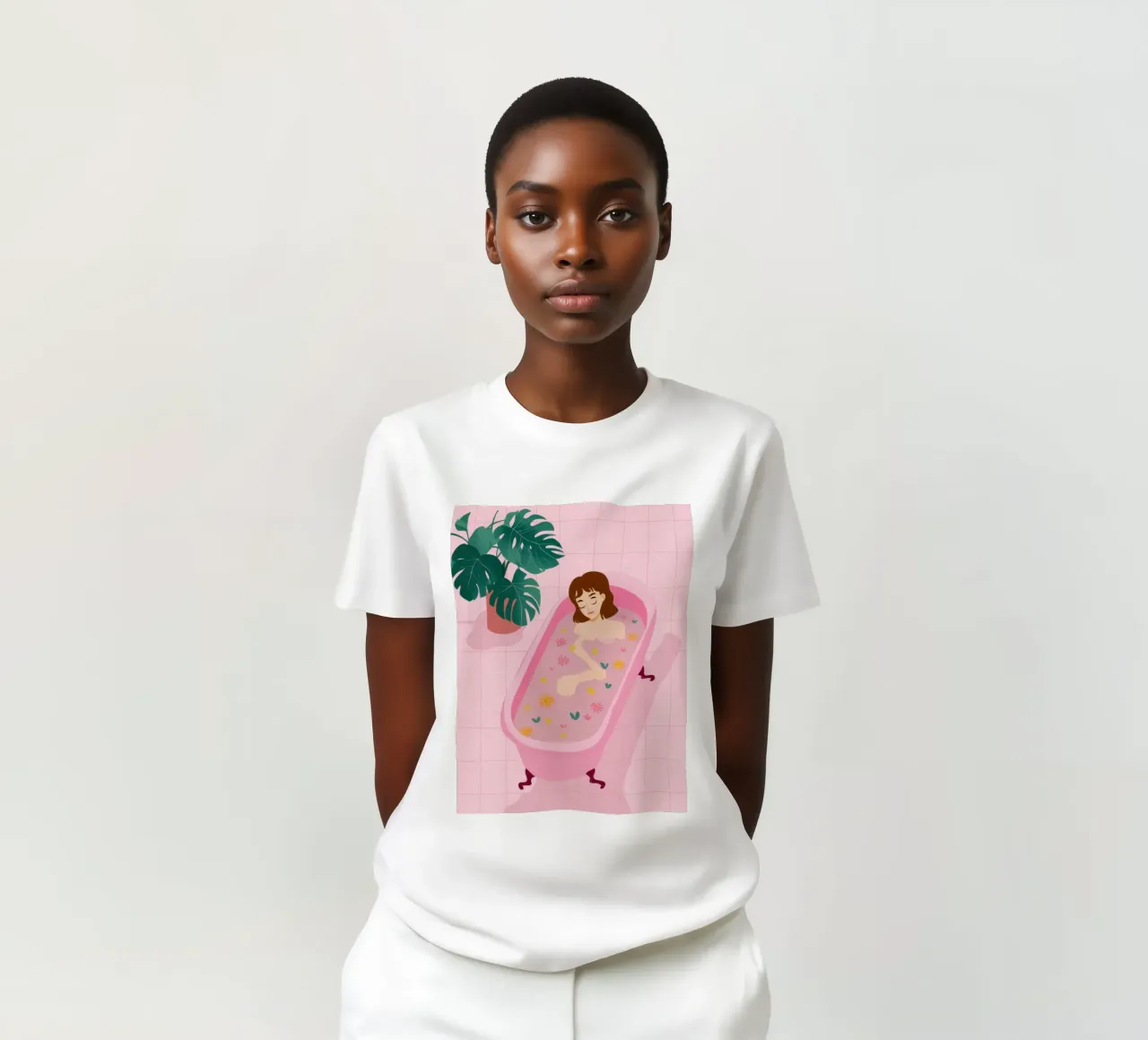 Tempo di bagno in pastello t-shirt da Flock Reverie