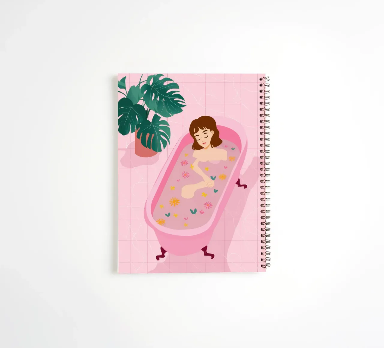 Pastel Bath Time spiral notebook by Flock Reverie