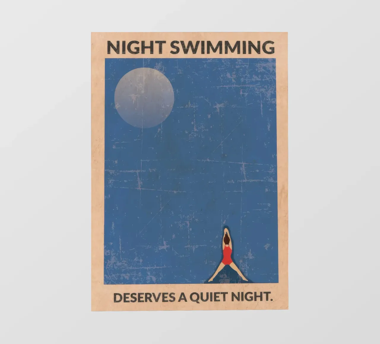 Acque libere (di notte) telo in pvc da Blue Water