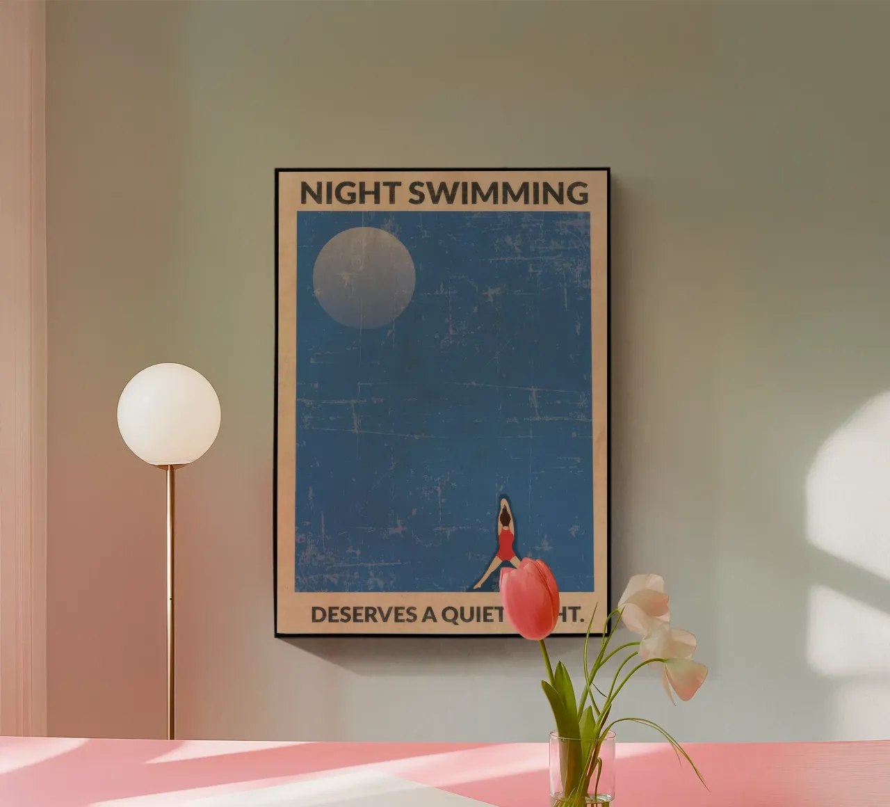 Acque libere (di notte) plexiglass da Blue Water