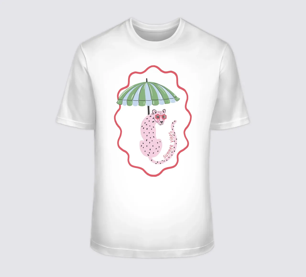 Summer Vibes Leopard - green t-shirt da Vivdesign