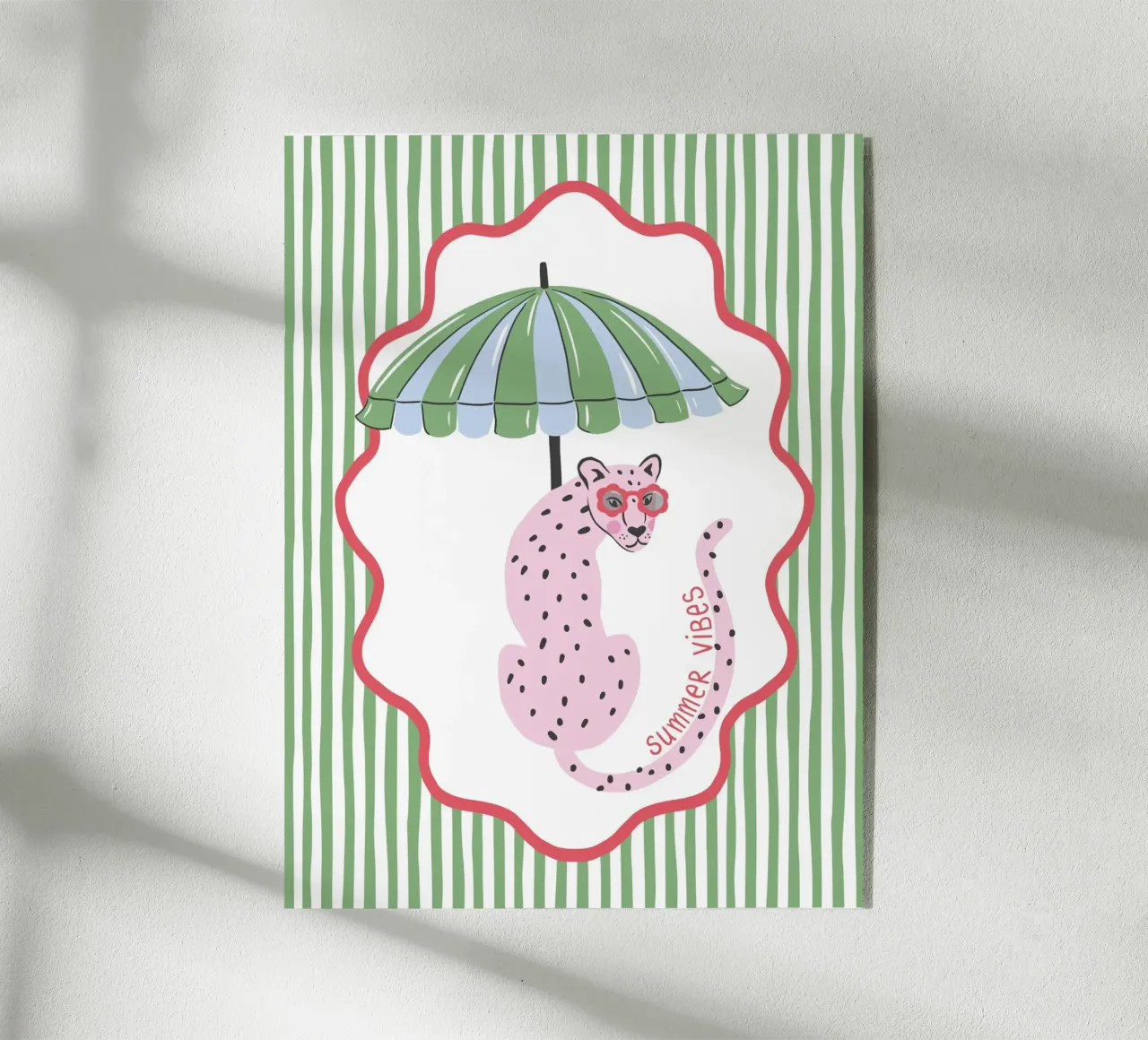 Summer Vibes Leopard - green plexiglass da Vivdesign