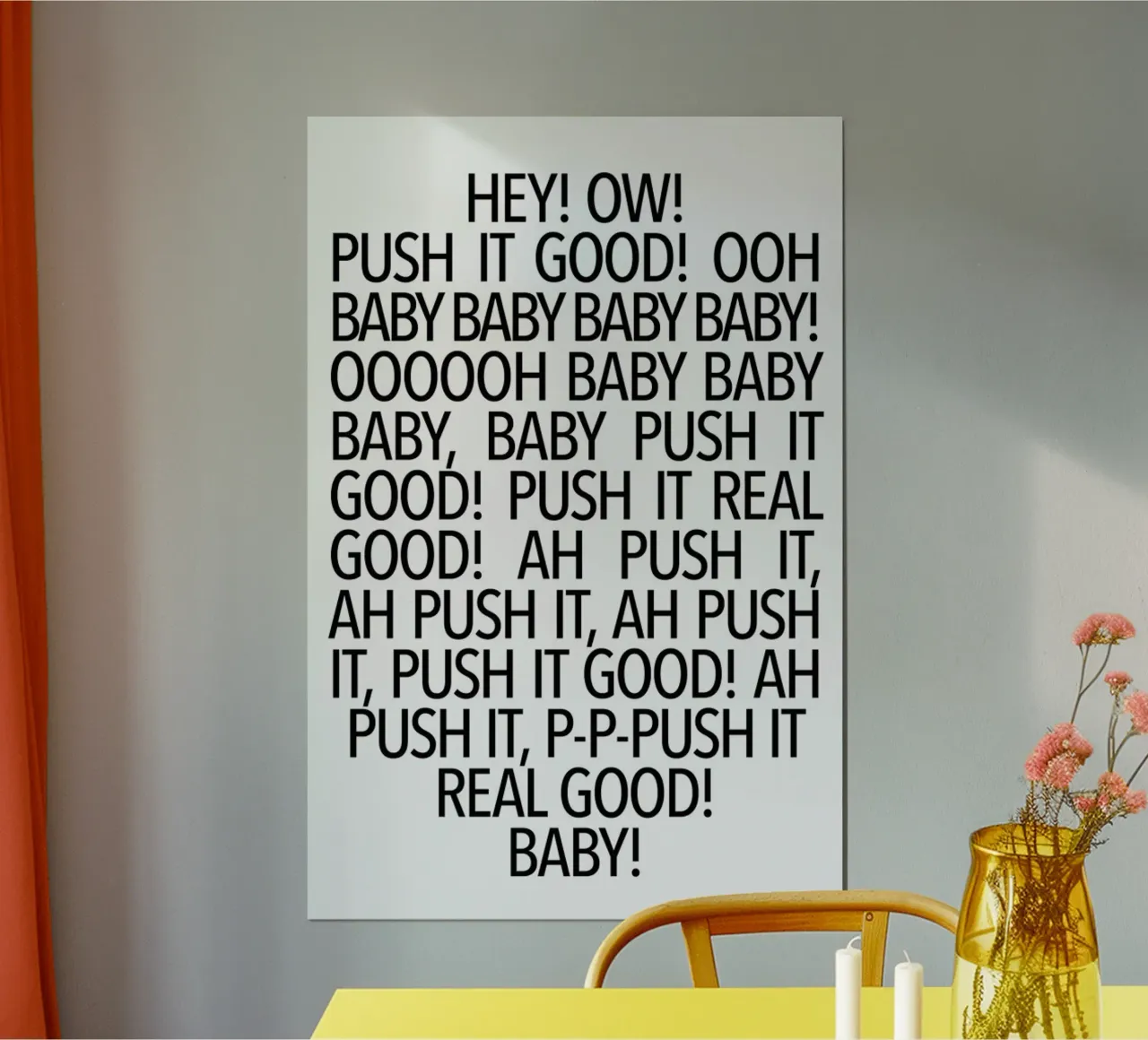 Real Good poster con telaio in legno da Studio One