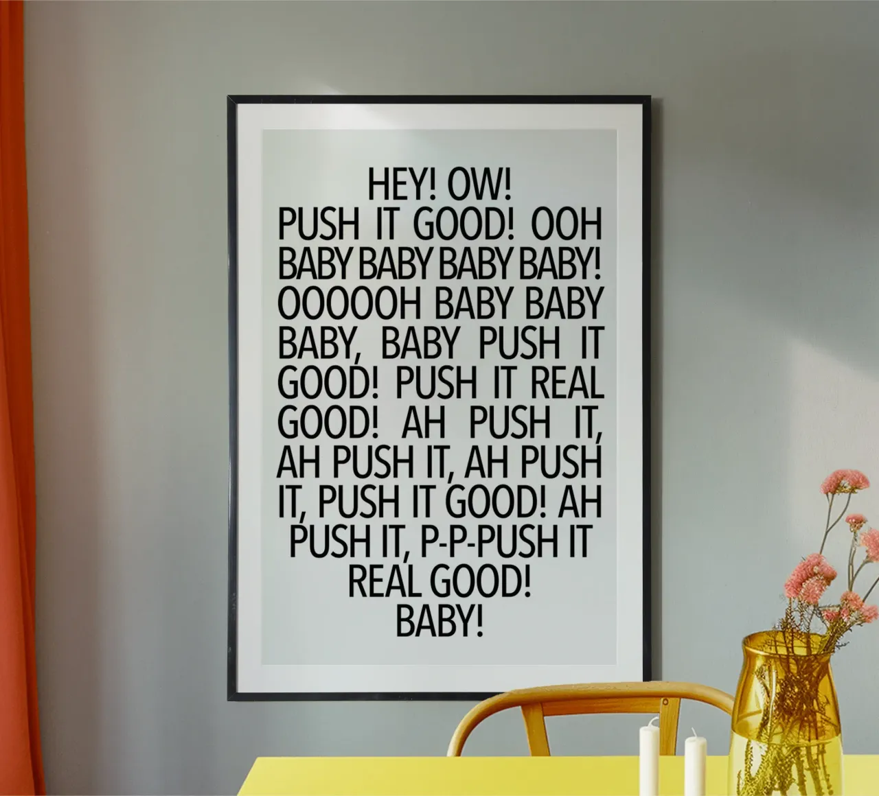 Real Good poster con telaio in legno da Studio One