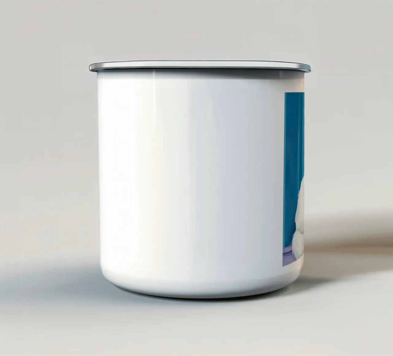 Window Sill Wonder enamel mug by Flock Reverie
