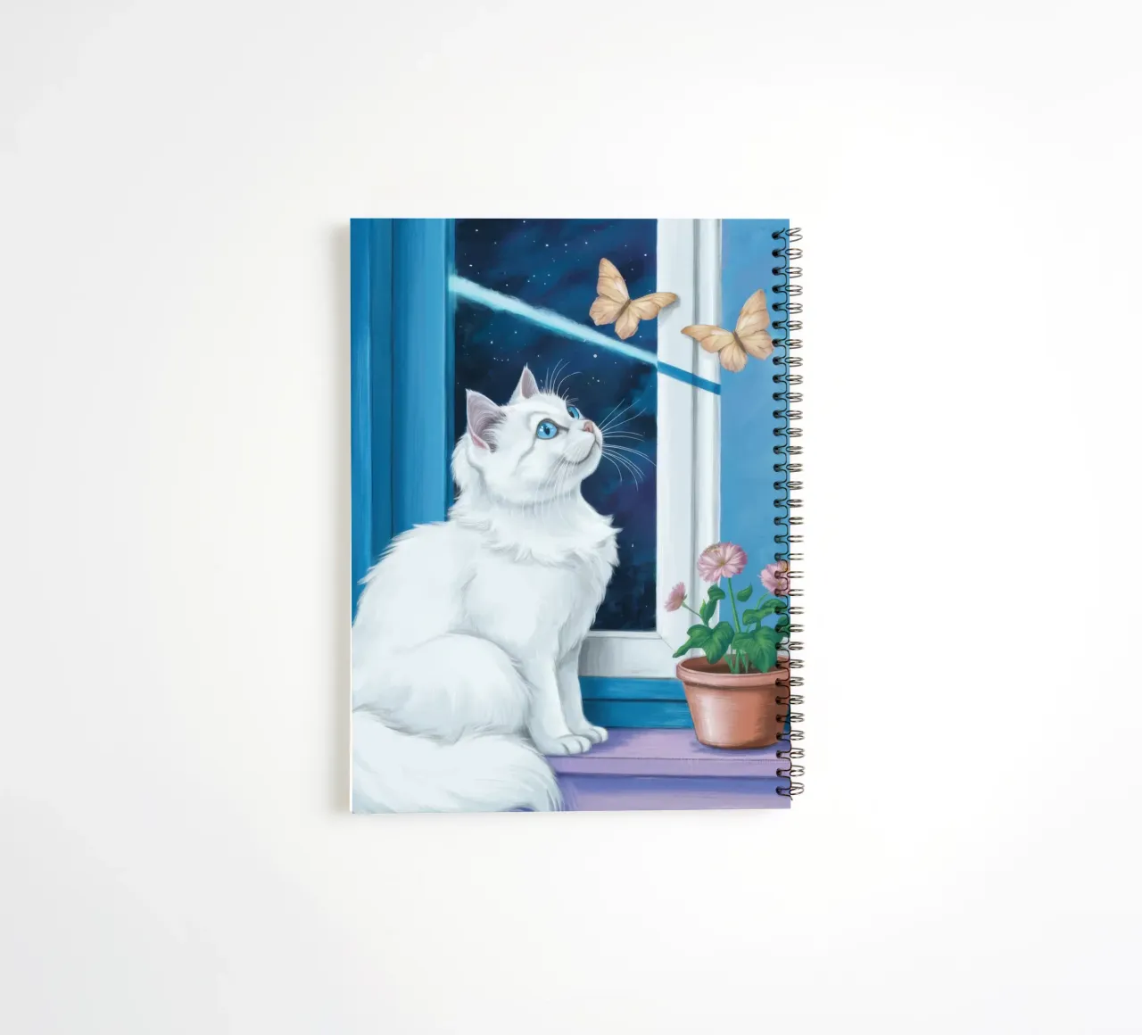 Window Sill Wonder spiral notebook by Flock Reverie
