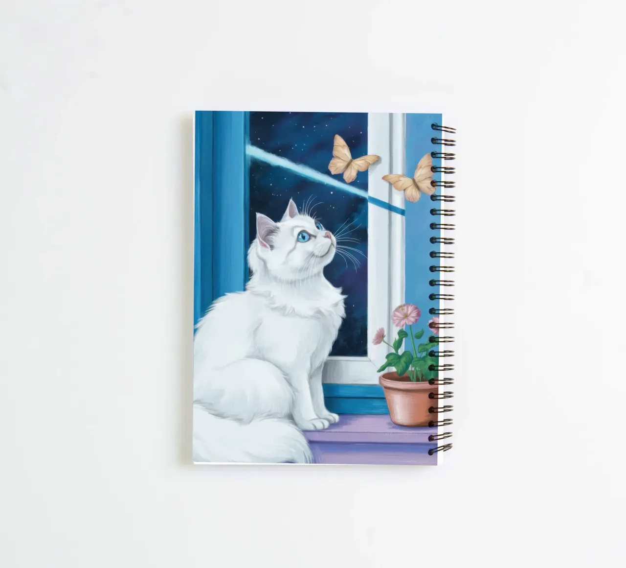 Window Sill Wonder spiral notebook by Flock Reverie