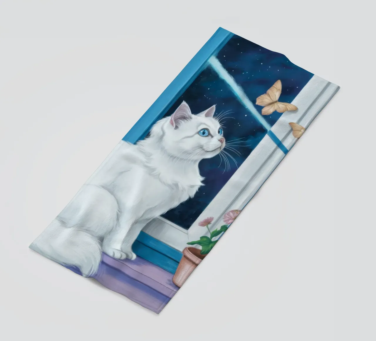 Window Sill Wonder beach towel by Flock Reverie