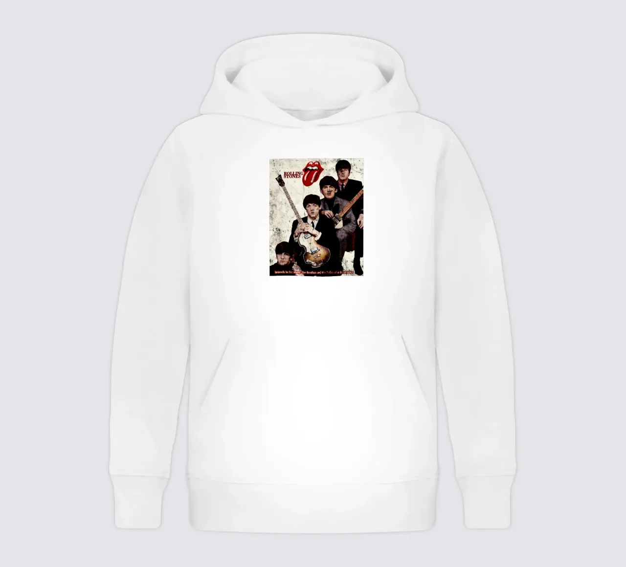 I Rolling Stones con la leggendaria "Introducing Lips" felpa bambino con cappuccio da Abasa Inaraya