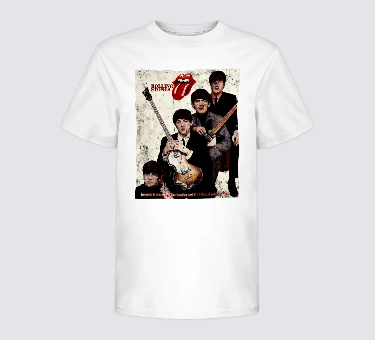 I Rolling Stones con la leggendaria "Introducing Lips" t-shirt bambini da Abasa Inaraya