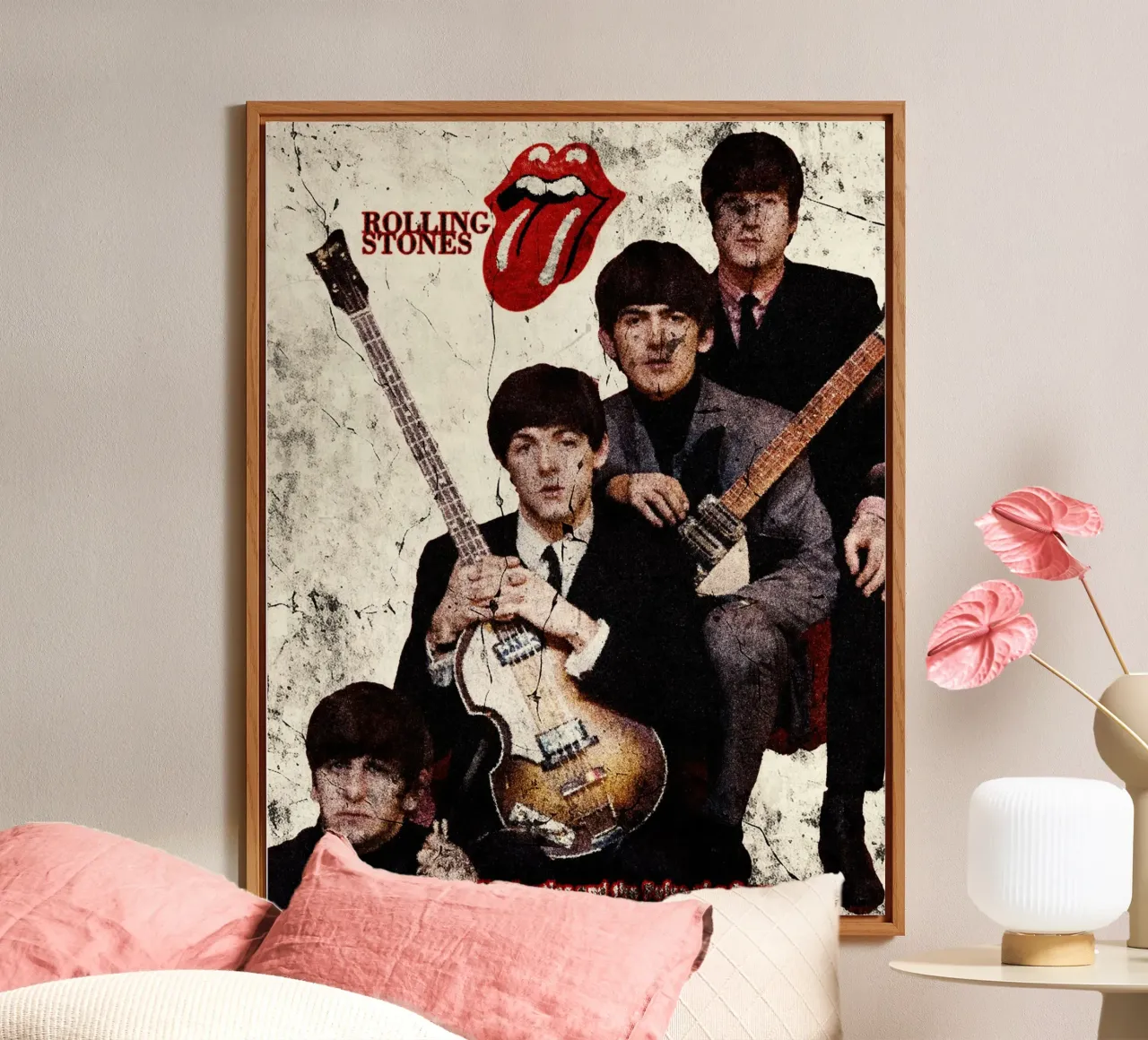 Legends in Harmony:The Beatles and the Pulse of a Generation alu-dibond by Abasa Inaraya
