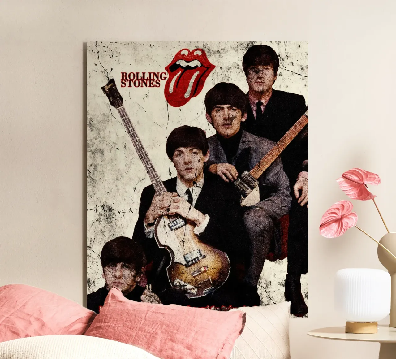 Legends in Harmony:The Beatles and the Pulse of a Generation alu-dibond by Abasa Inaraya