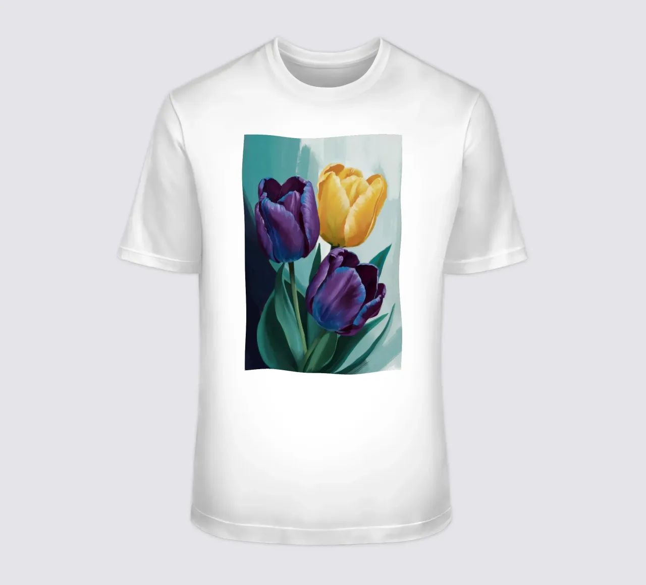 Moody Tulip Duo t-shirt by Flock Reverie