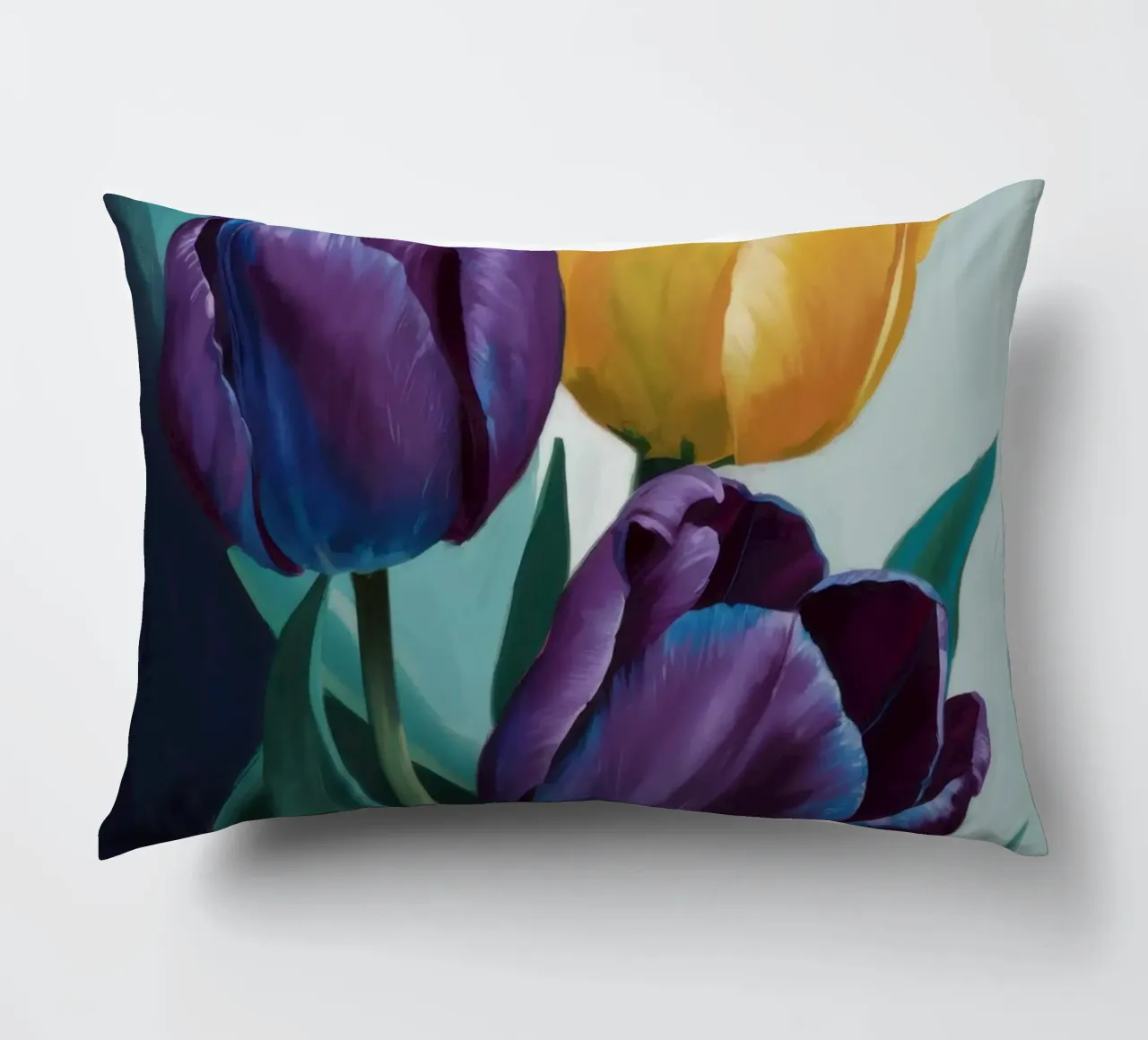 Moody Tulip Duo decorative cushion by Flock Reverie