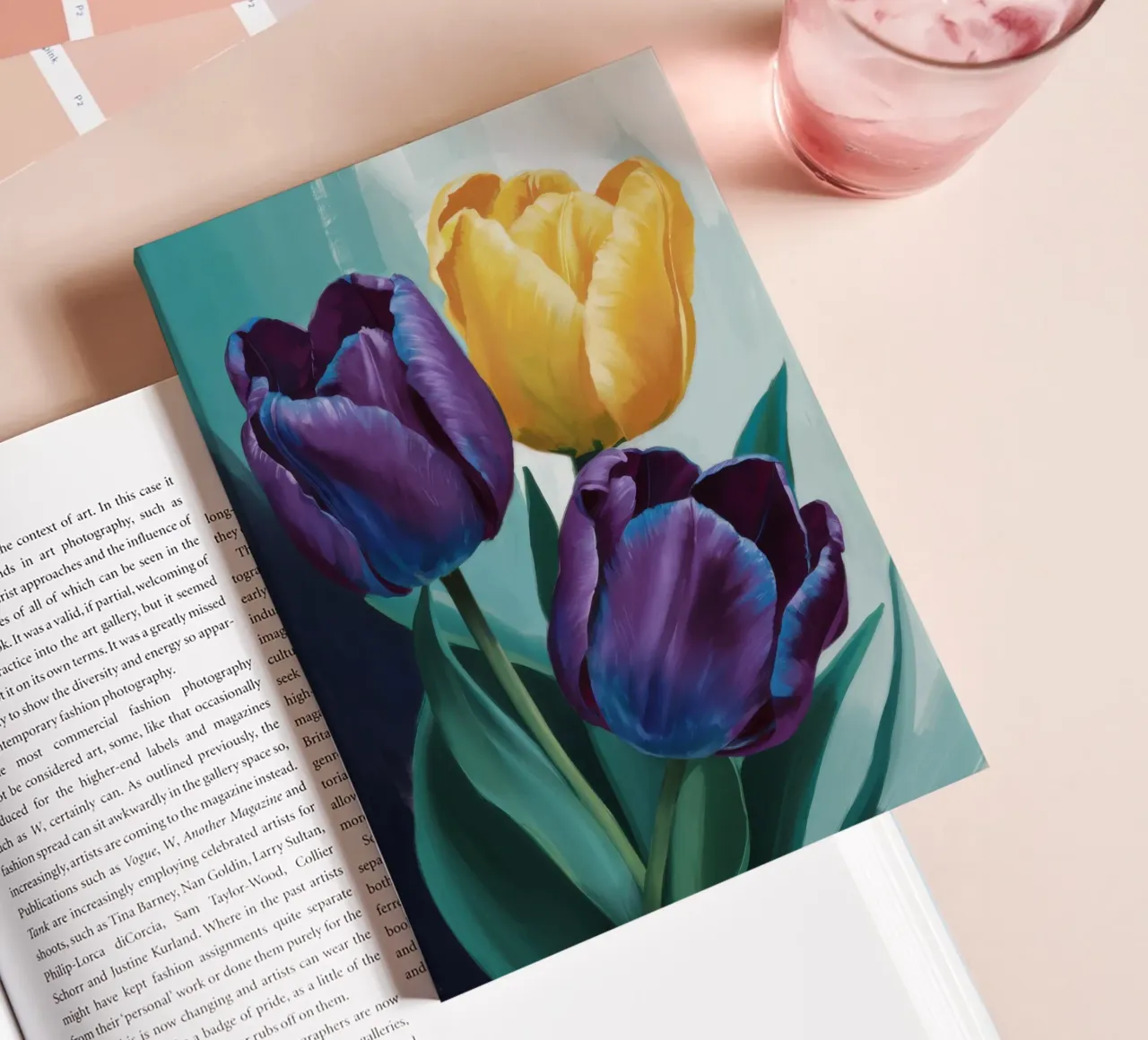 Moody Tulip Duo notebook by Flock Reverie