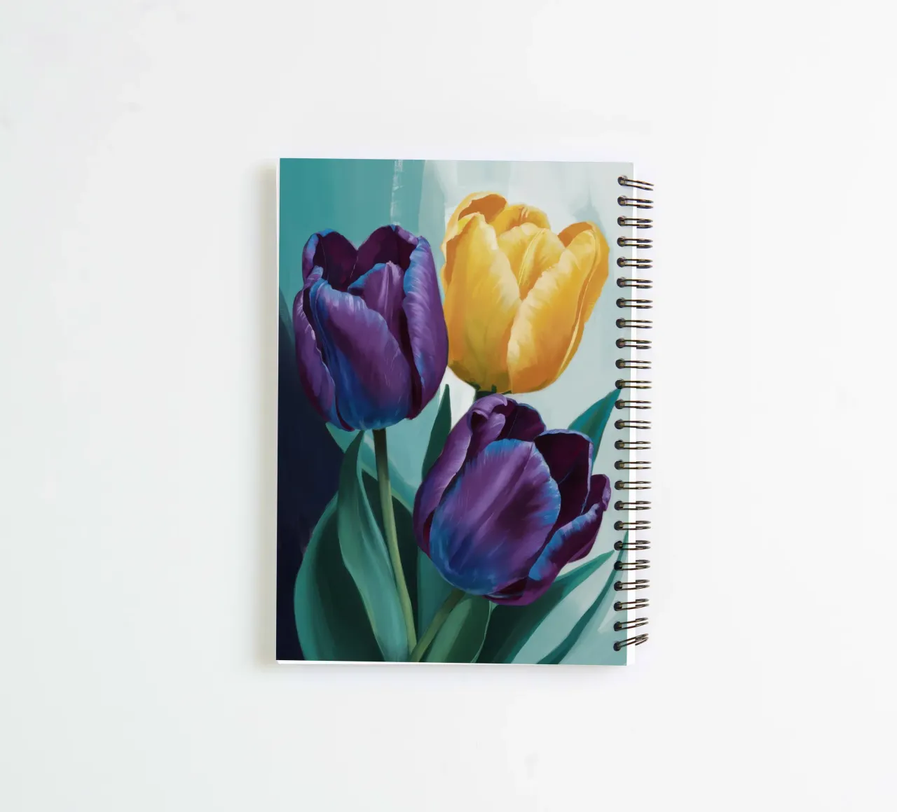 Moody Tulip Duo spiral notebook by Flock Reverie