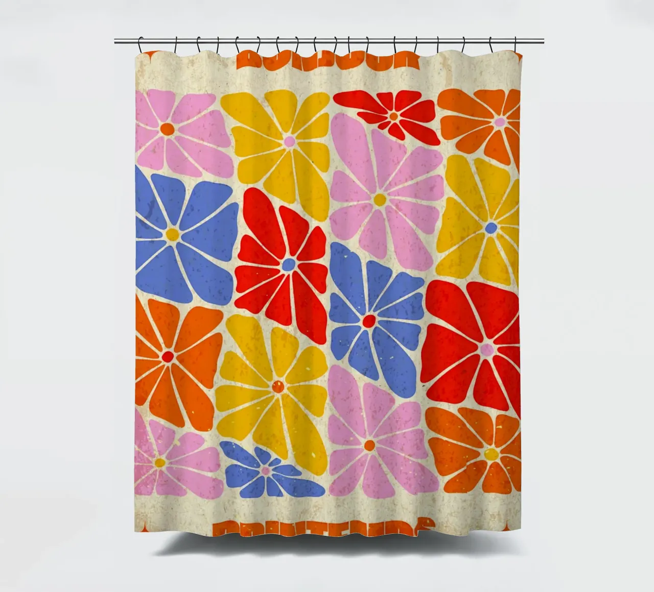 Arte floreale Hello Spring tenda da doccia da Jason Studio