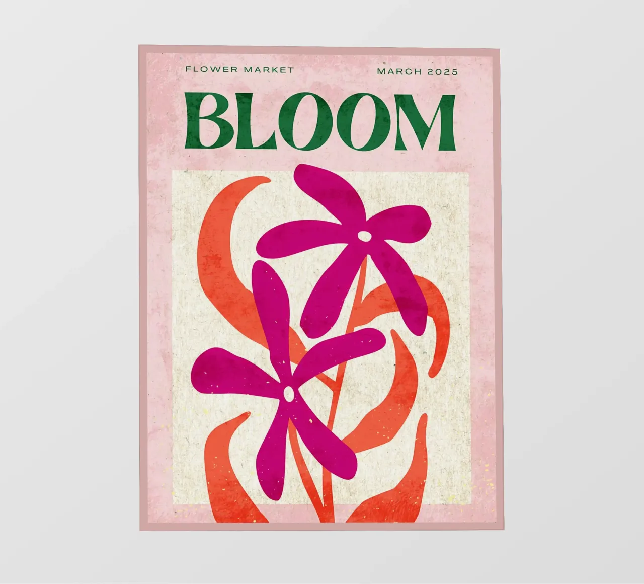 Poster del mercato dei fiori Bloom pellicola backlit da Jason Studio