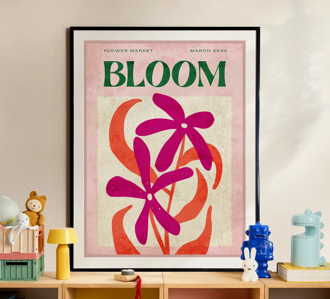 Poster del mercato dei fiori Bloom carta hahnemühle da Jason Studio
