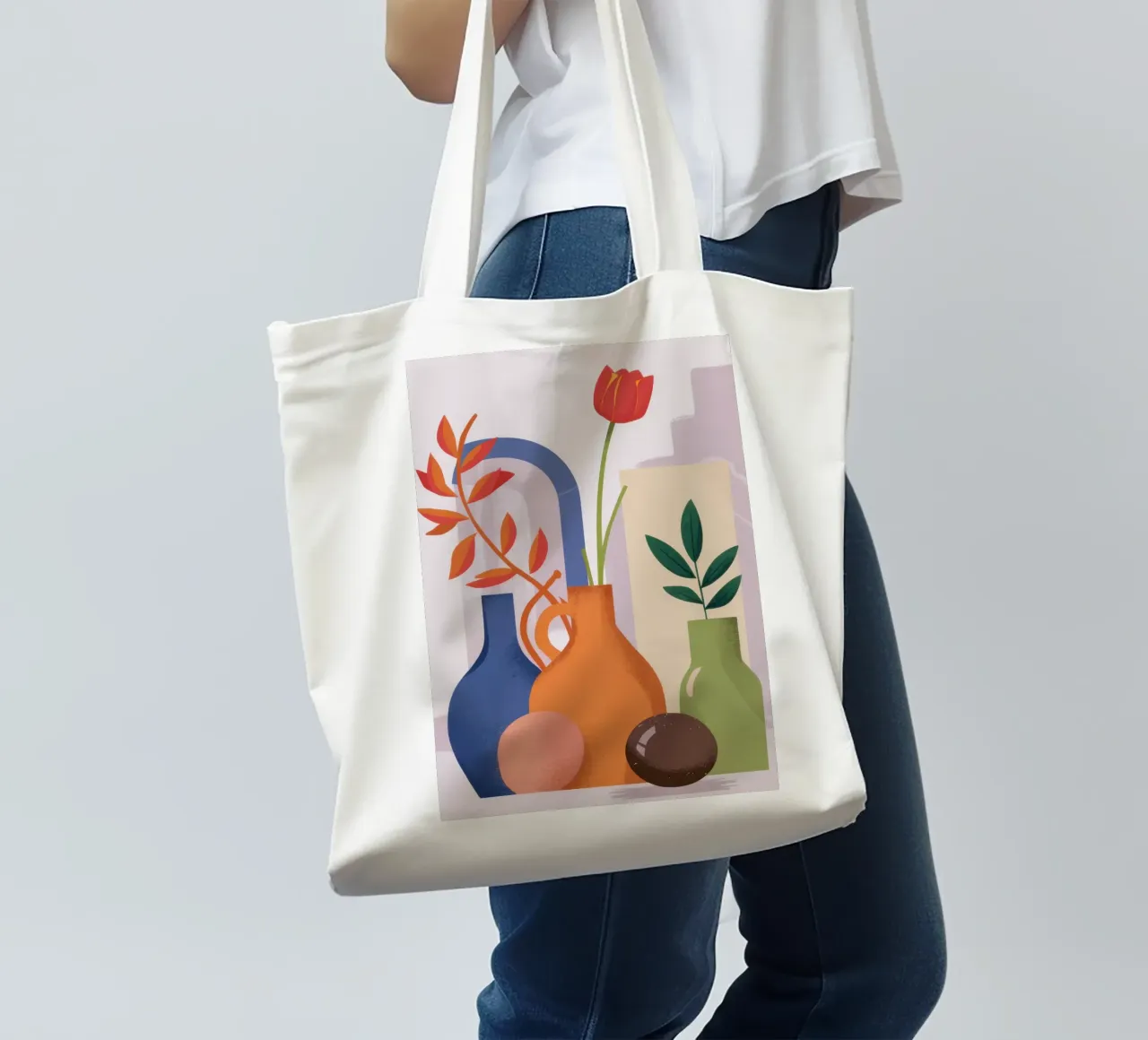 Abstract Autumn StillLife tote bag by Flock Reverie