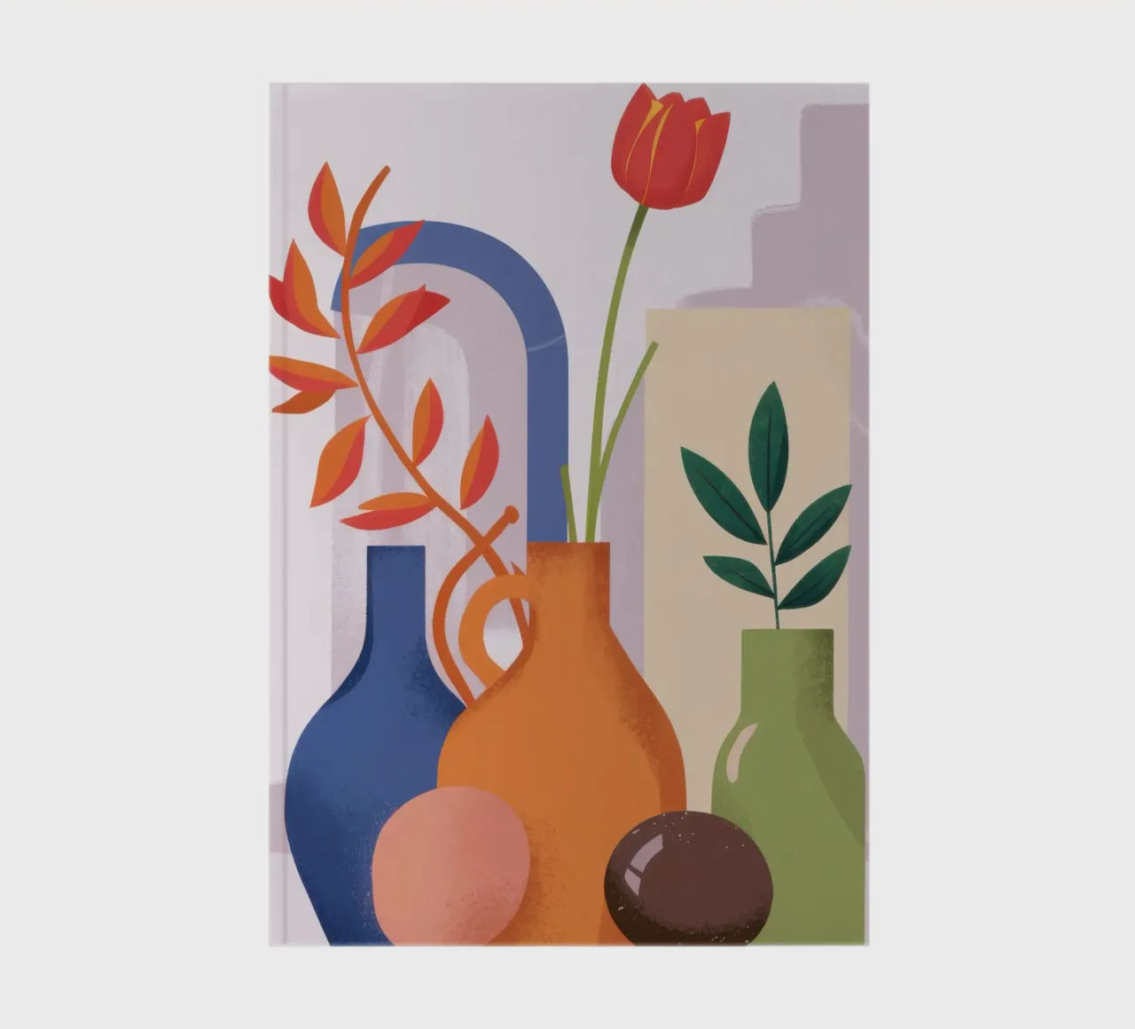 Nature morte abstraite d'automne carnet de notes de Flock Reverie