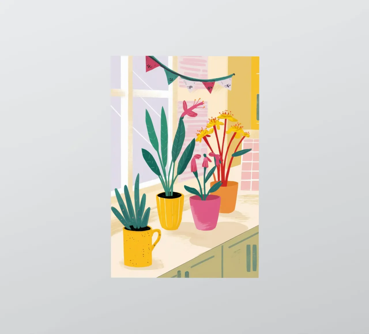 Sunny Kitchen Window sticker by Flock Reverie
