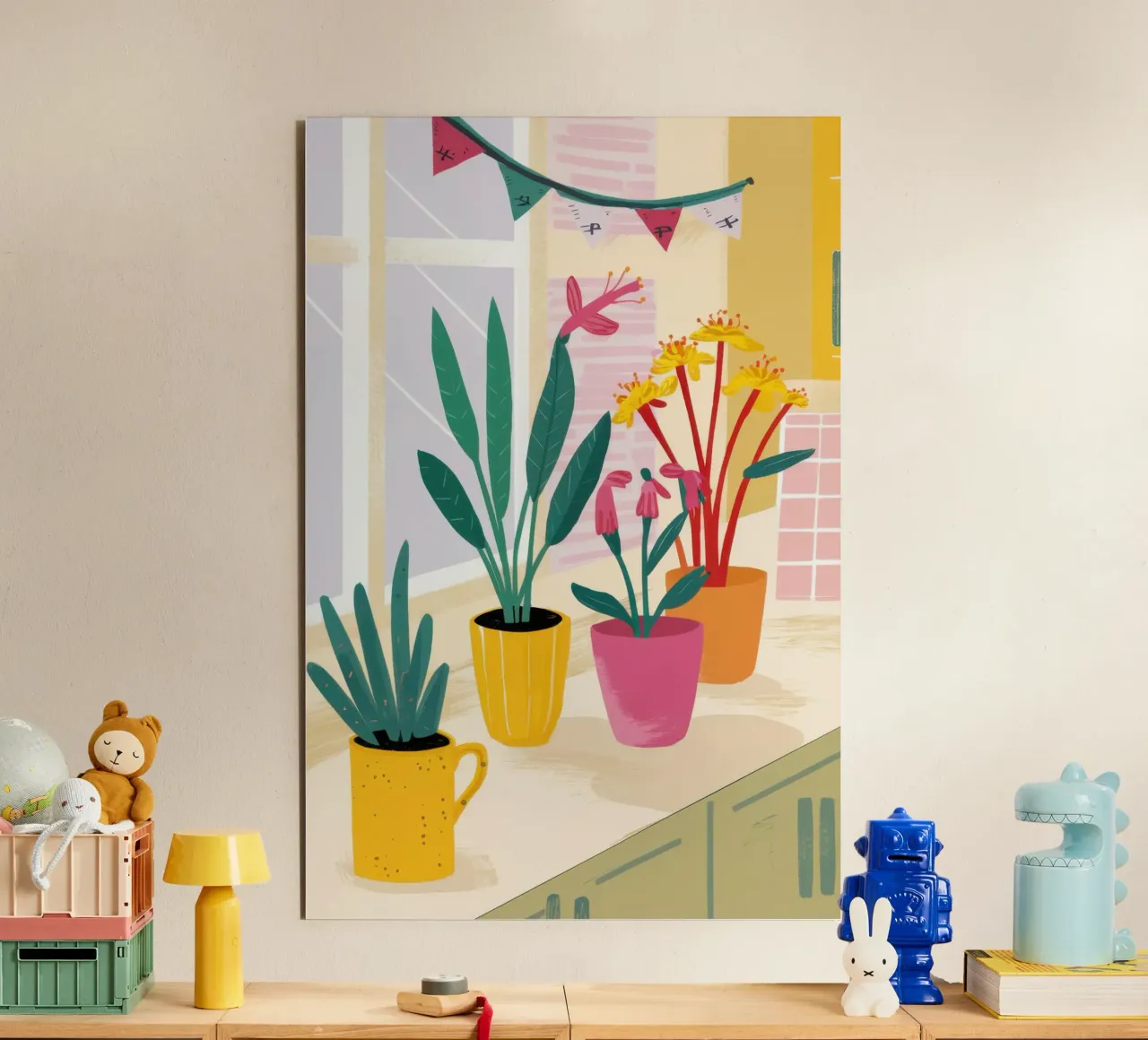Sunny Kitchen Window forex plate by Flock Reverie
