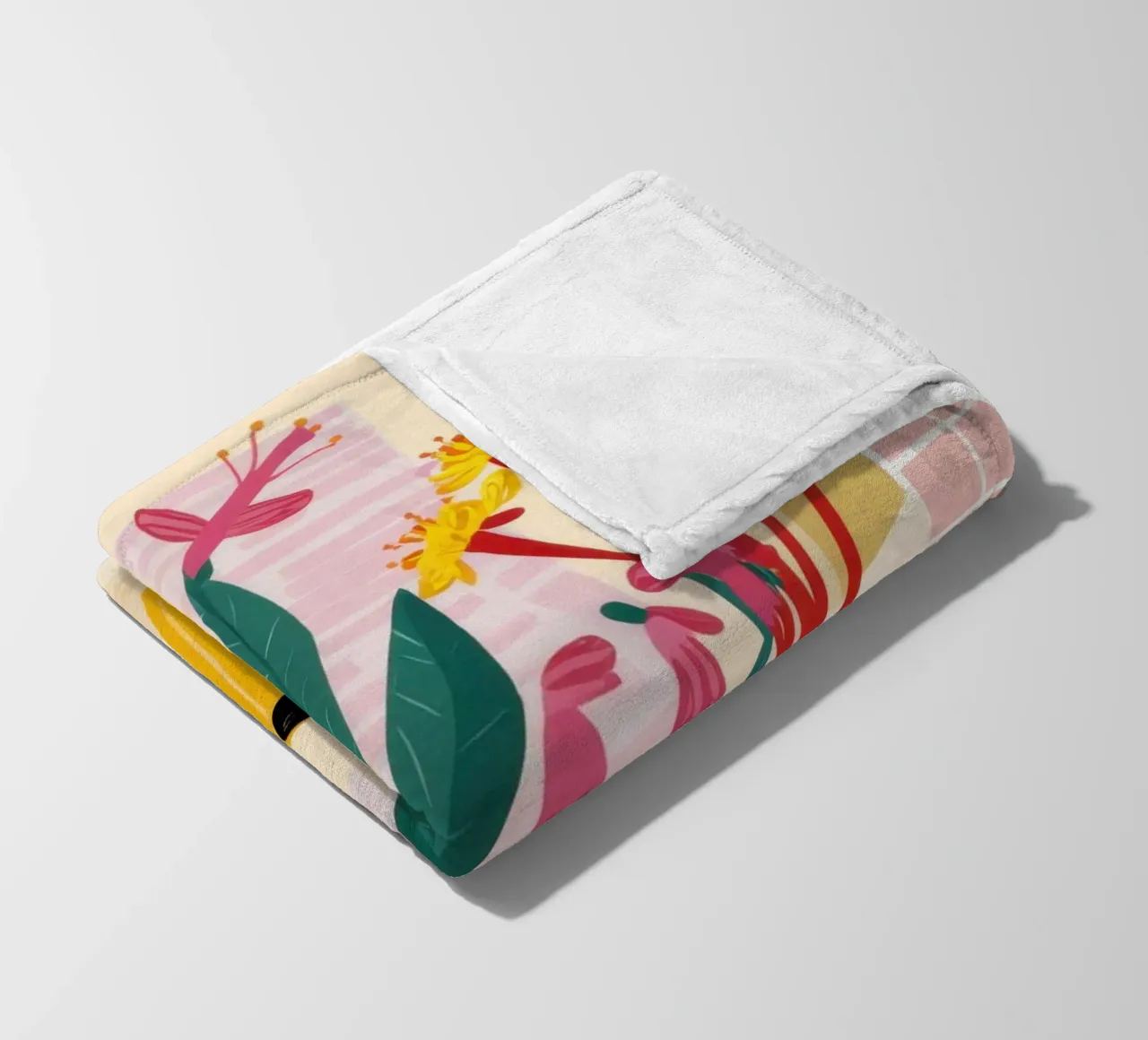 Sunny Kitchen Window fleece blanket by Flock Reverie