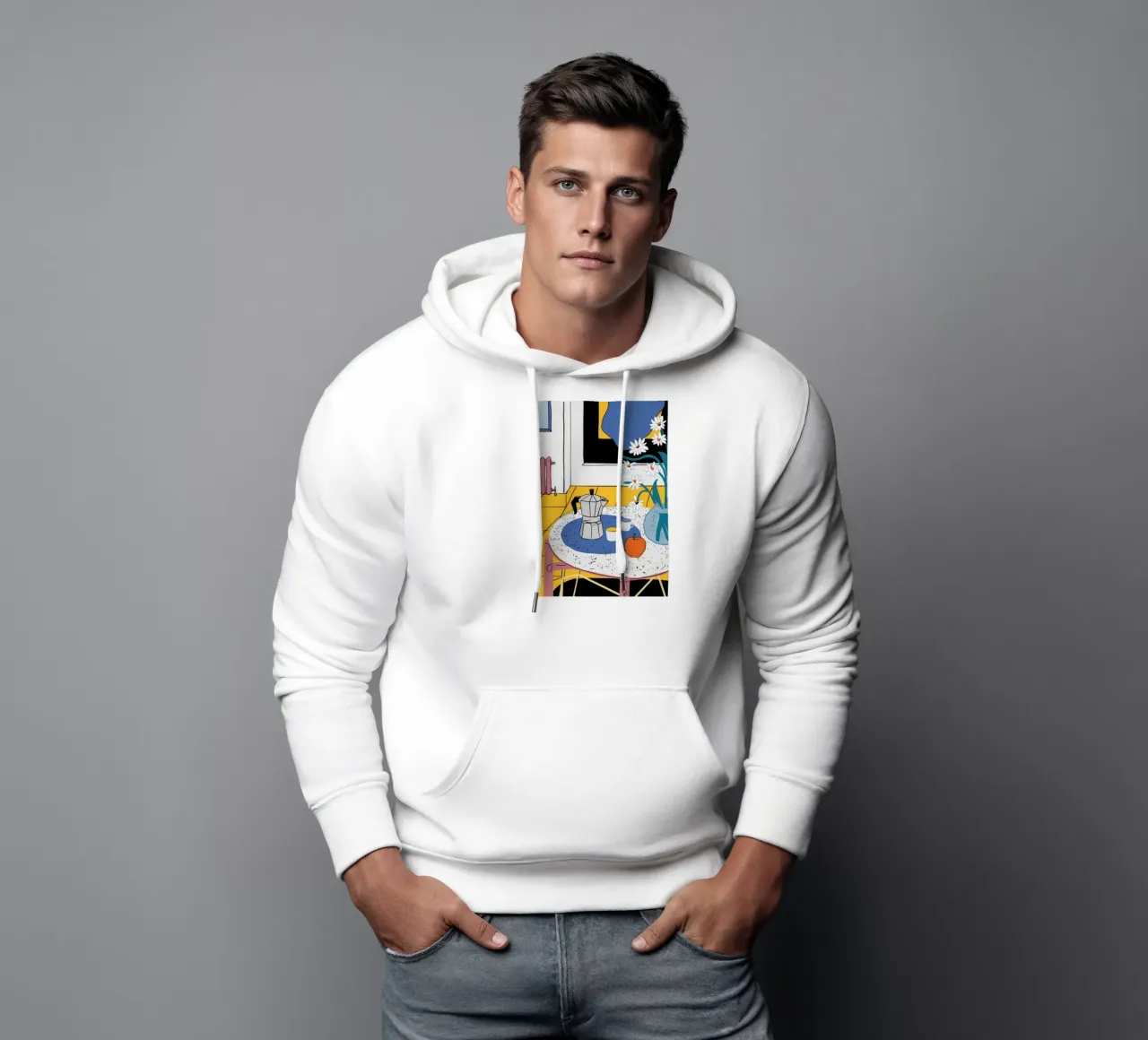 Cozy Coffee Corner hoodie by Flock Reverie