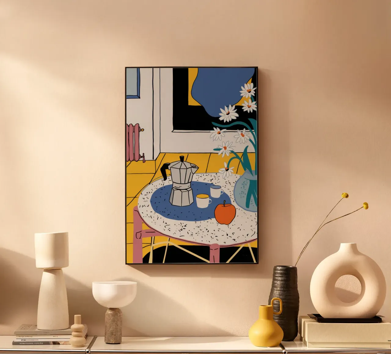 Cozy Coffee Corner forex plate by Flock Reverie