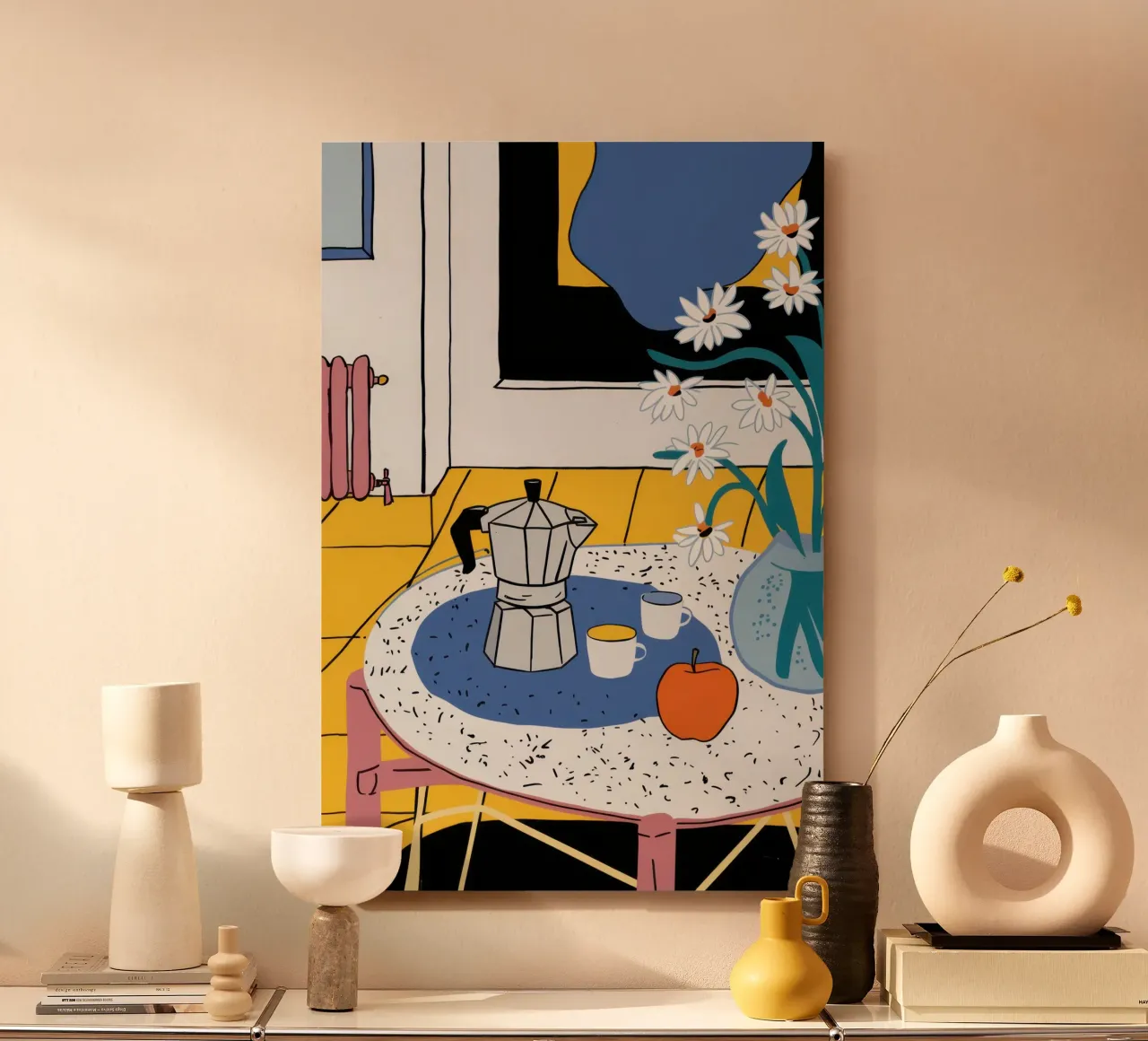 Cozy Coffee Corner forex plate by Flock Reverie