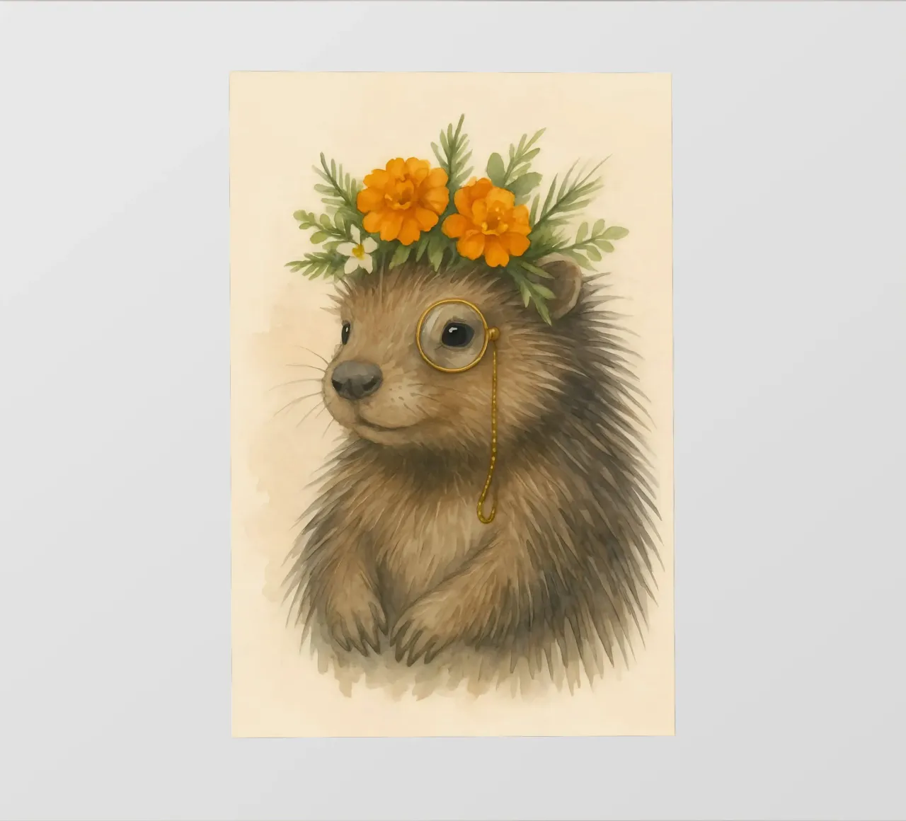 The Gentlemen Hedgehog pvc cover by Graceful Desine