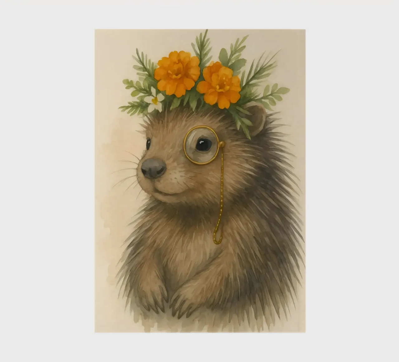 The Gentlemen Hedgehog notebook by Graceful Desine
