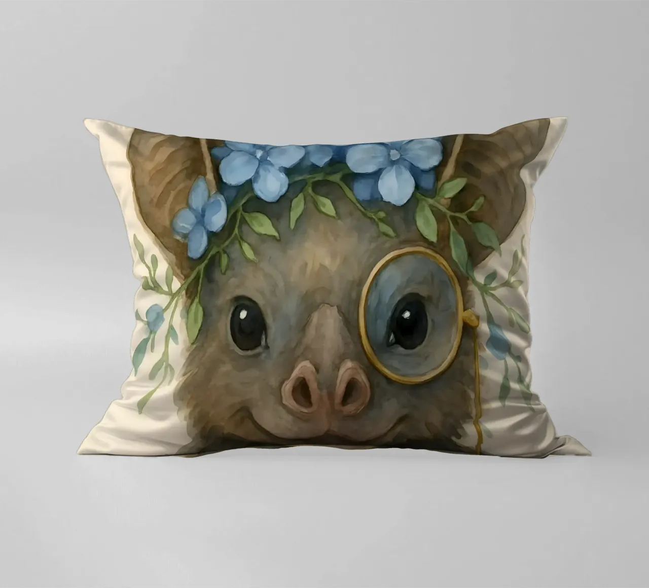 The Gentlemen Bat decorative cushion by Graceful Desine