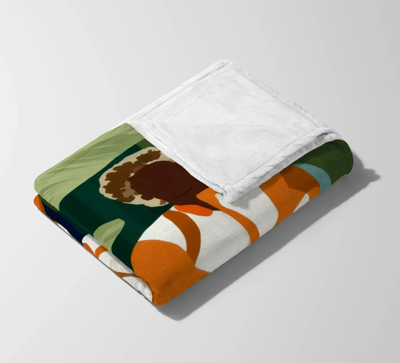 Uomo in giacca arancione coperta in pile da Flock Reverie