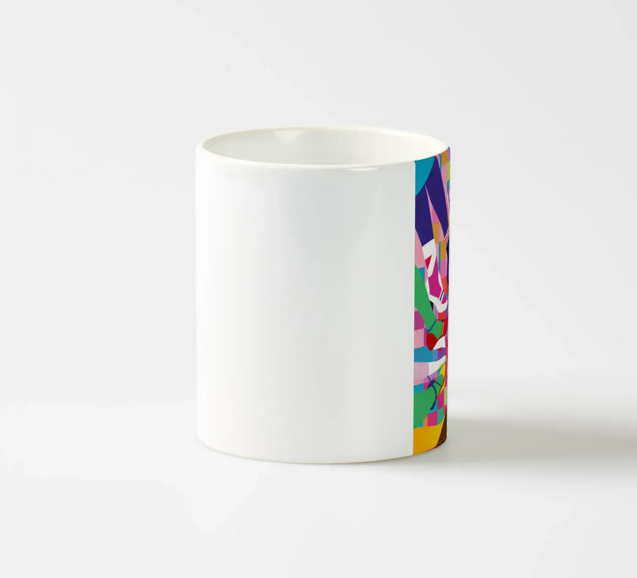 Abstract Sneaker Collage ceramic mug by Flock Reverie