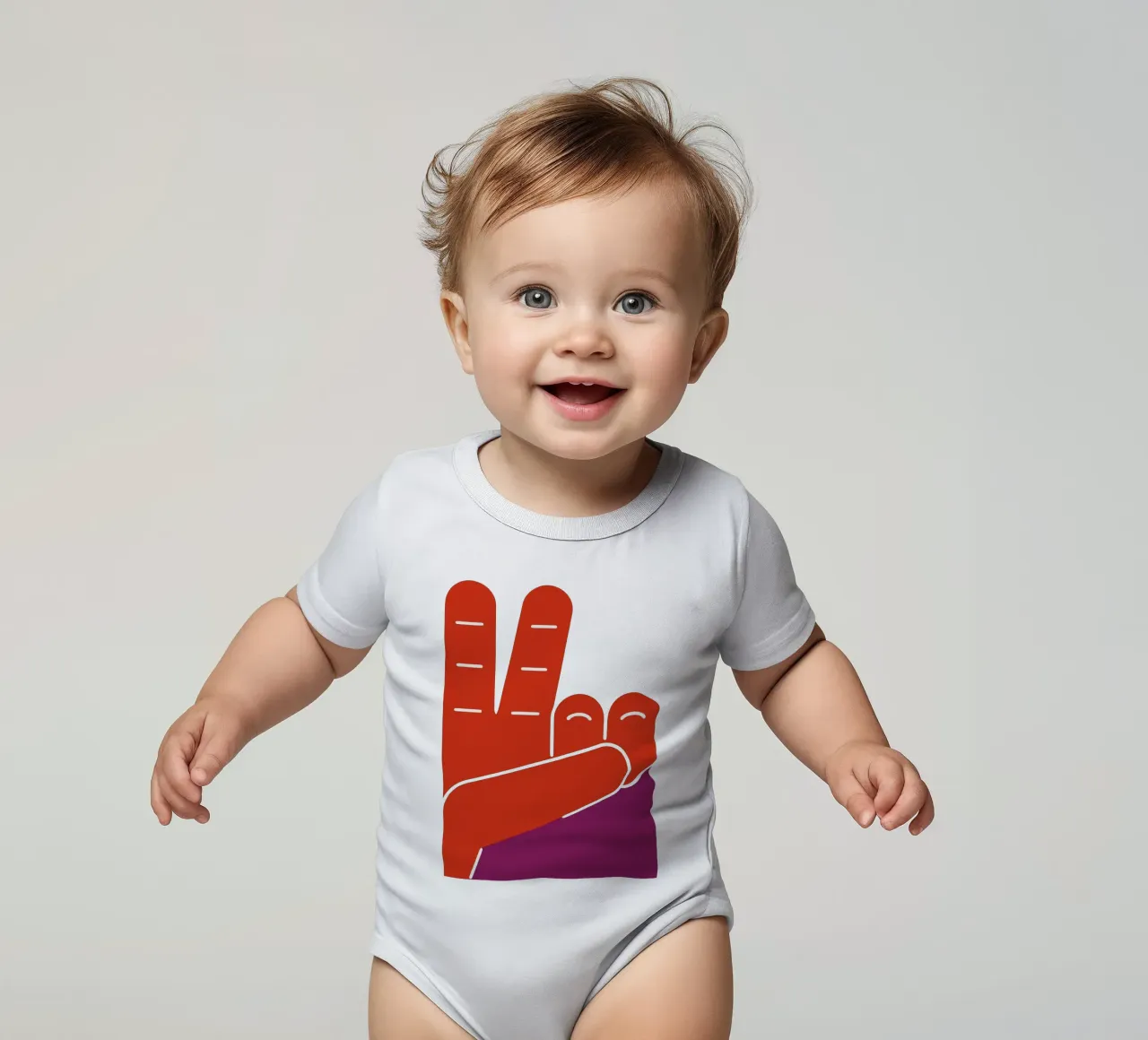 Peace & Play body neonato maniche corte da SMPLE