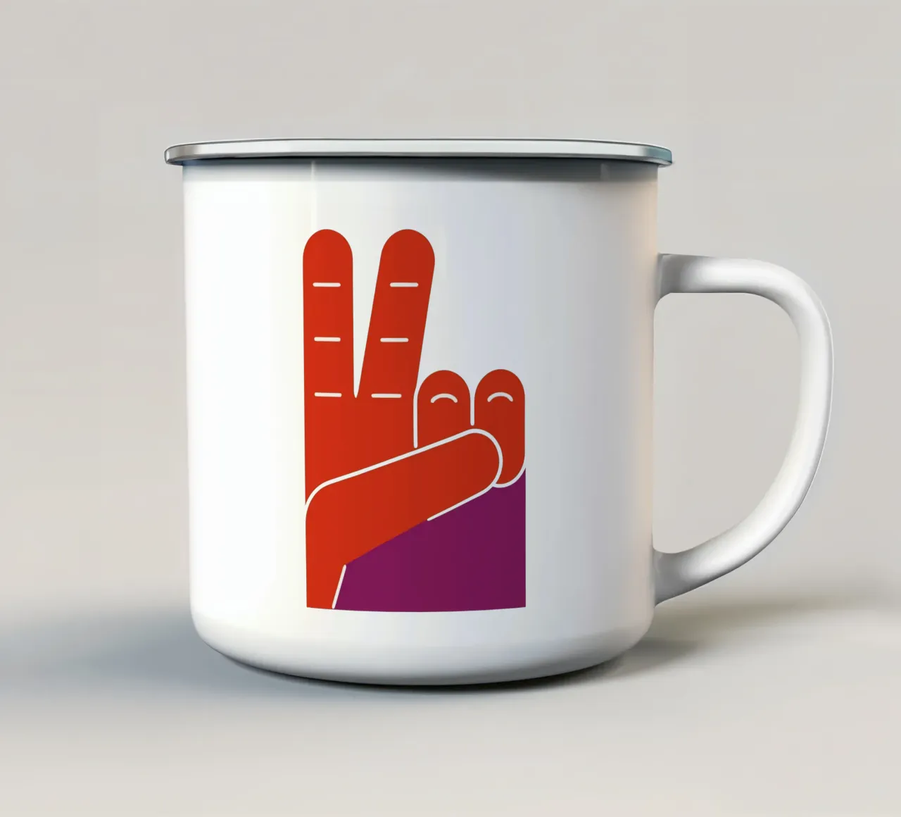 Peace & Play emaille mok van SMPLE
