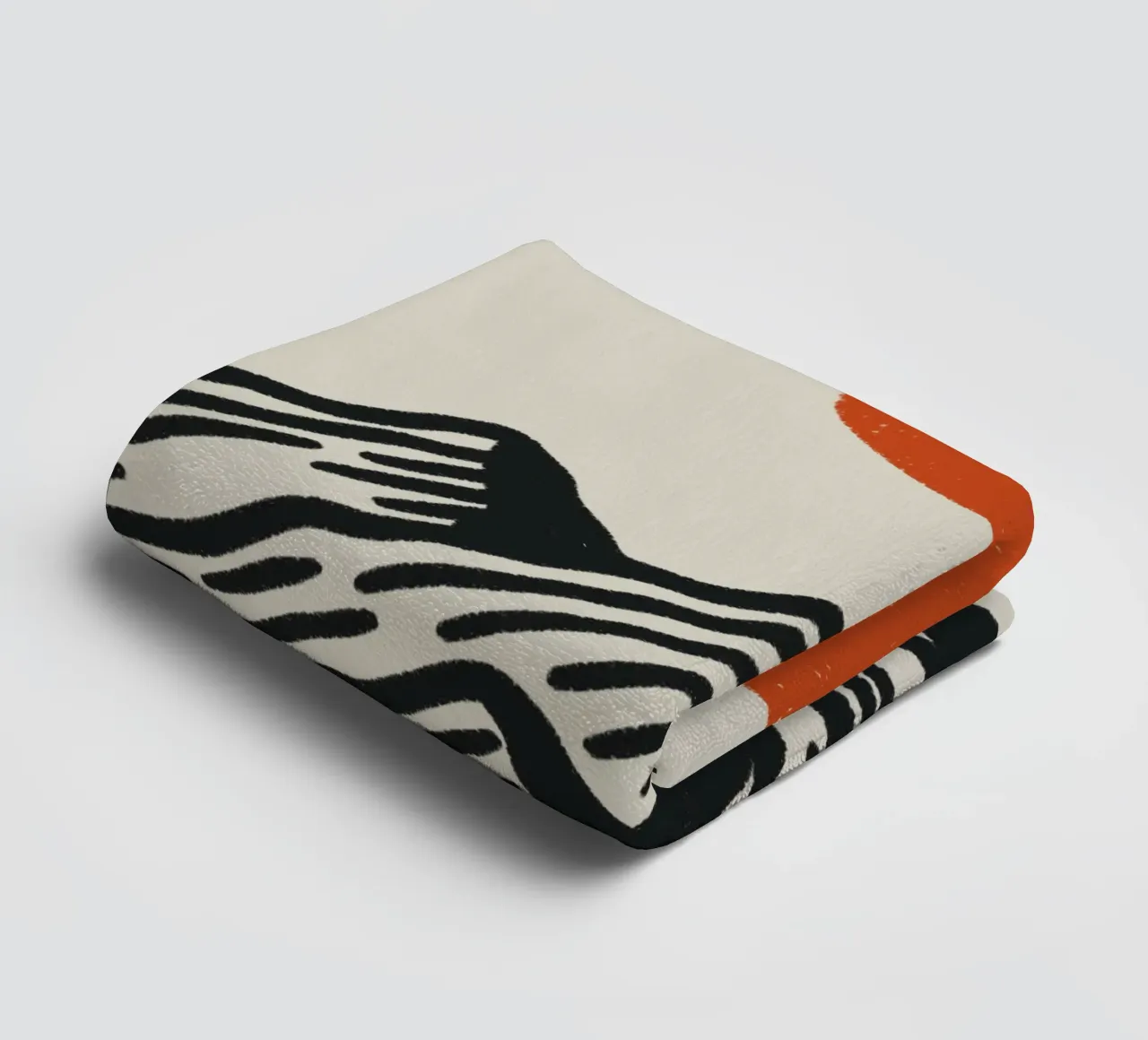 Poster naturalistico di ispirazione giapponese - Sole di montagna grafico asciugamano da bagno da Studio Mooodz