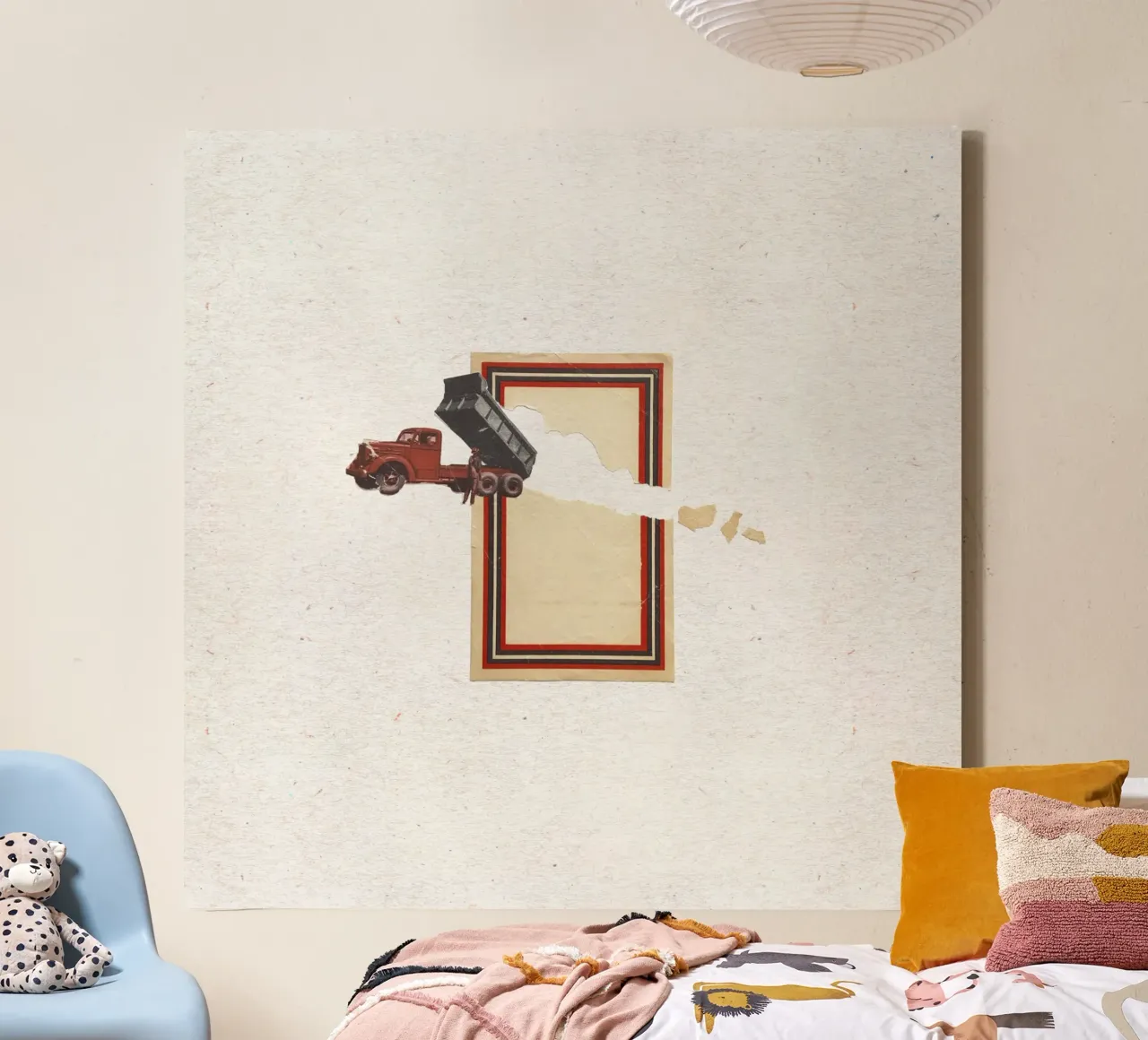 Torn load canvas by Carlos Quitério