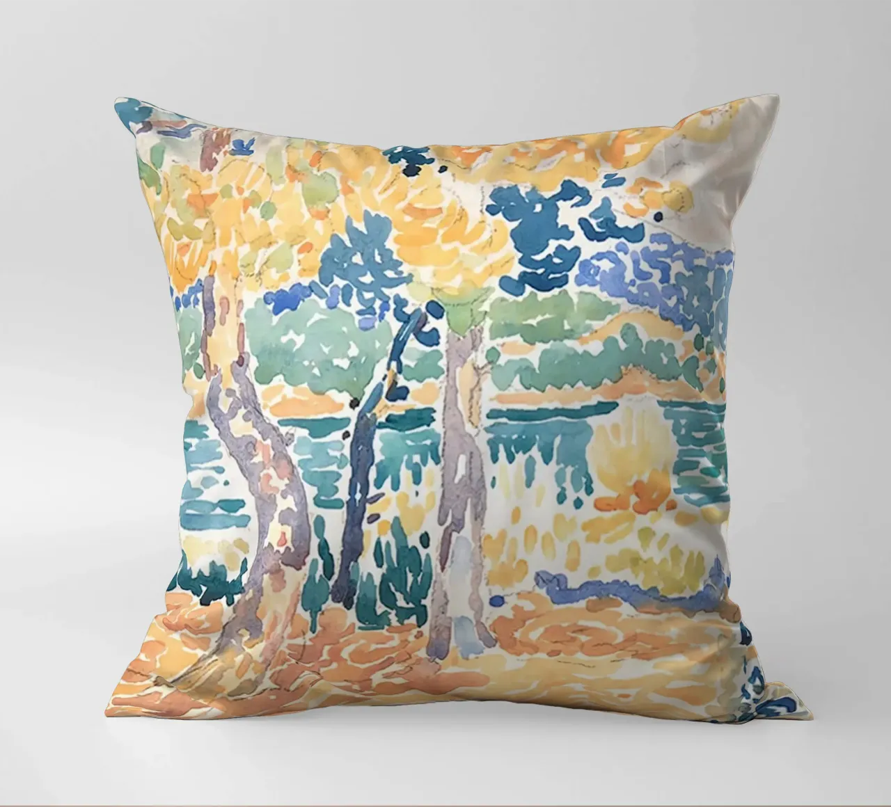 alberi fiume natura cuscino da Harley Wood