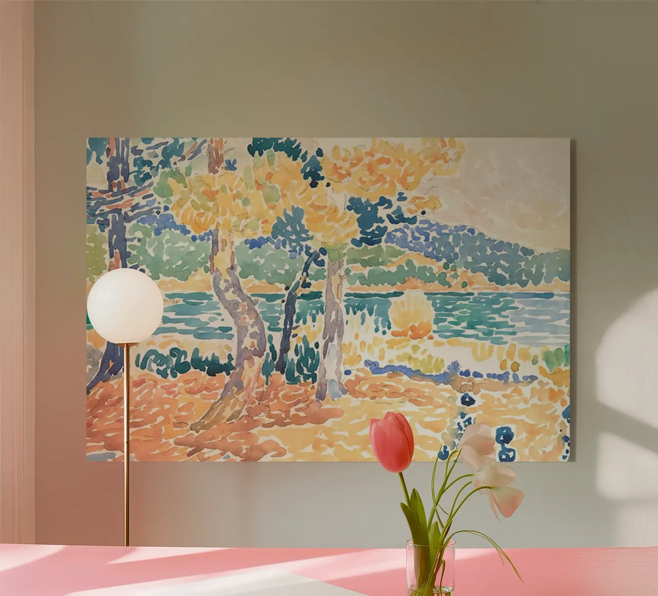 alberi fiume natura plexiglass da Harley Wood