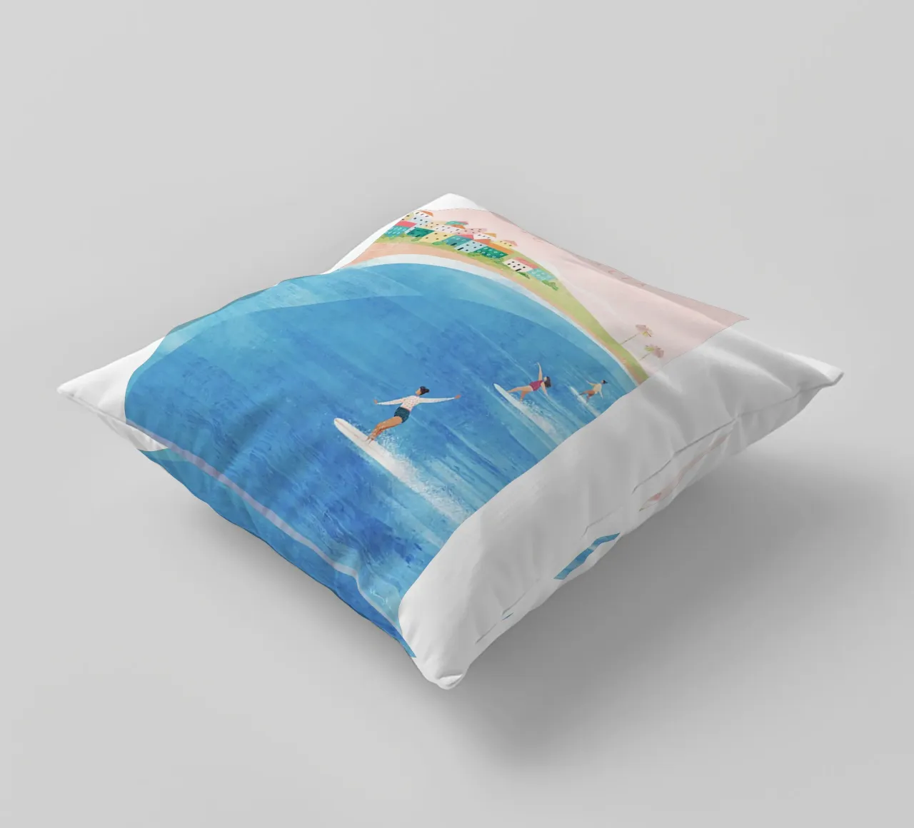 le donne fanno surf cuscino da damon store